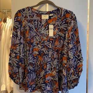 Maeve by Anthropologie Navy / Marine Top